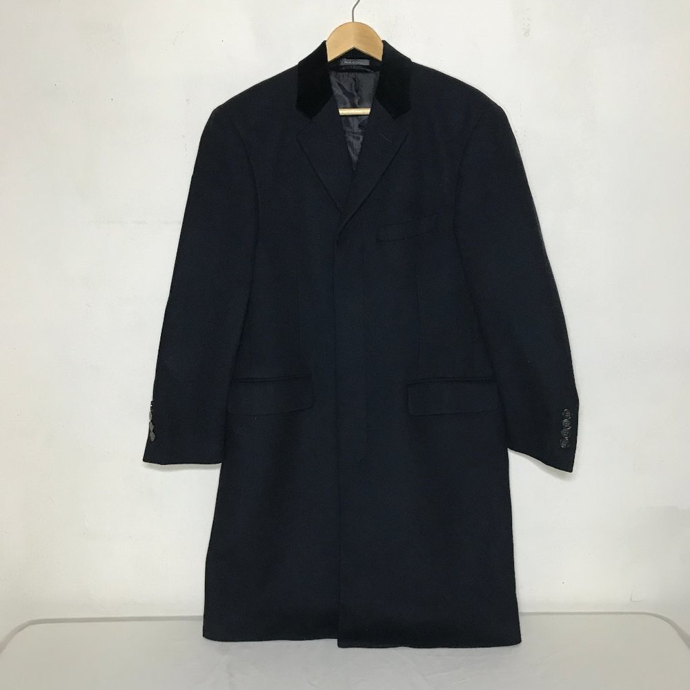 Lauren Ralph Lauren Velvet Collar Wool Cashmere Blend Classic Top Coat Size 36S